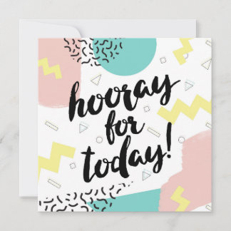 Tarjeta Festiva Yay, es tu cumpleaños memphis ochenta noventa chic
