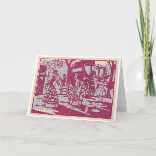 Tarjeta Festiva Ye Old Tavern a los Navidades