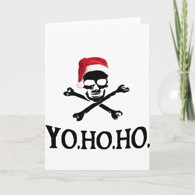 Tarjeta Festiva Yo Ho Ho (Anverso)