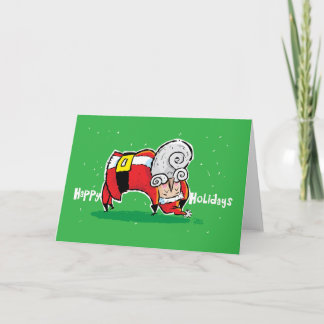 Tarjeta Festiva Yoga Santa