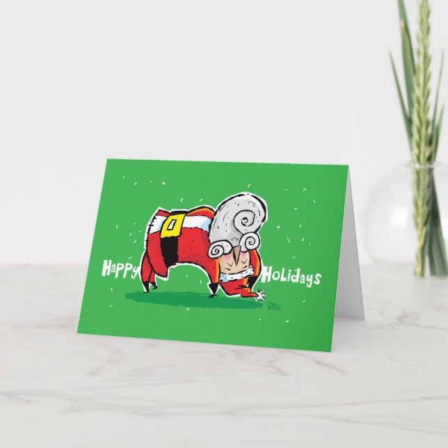 Tarjeta Festiva Yoga Santa (Anverso)