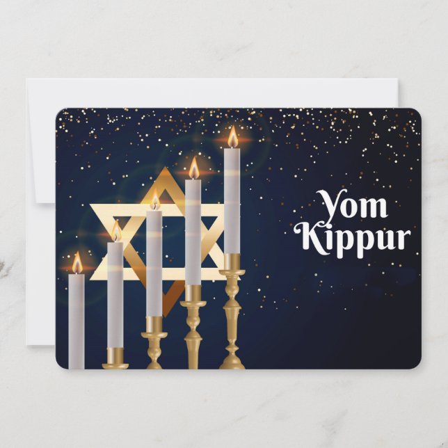 Tarjeta Festiva Yom Kippur (Anverso)
