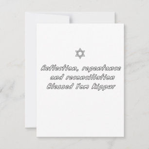 Tarjeta Festiva Yom Kipur