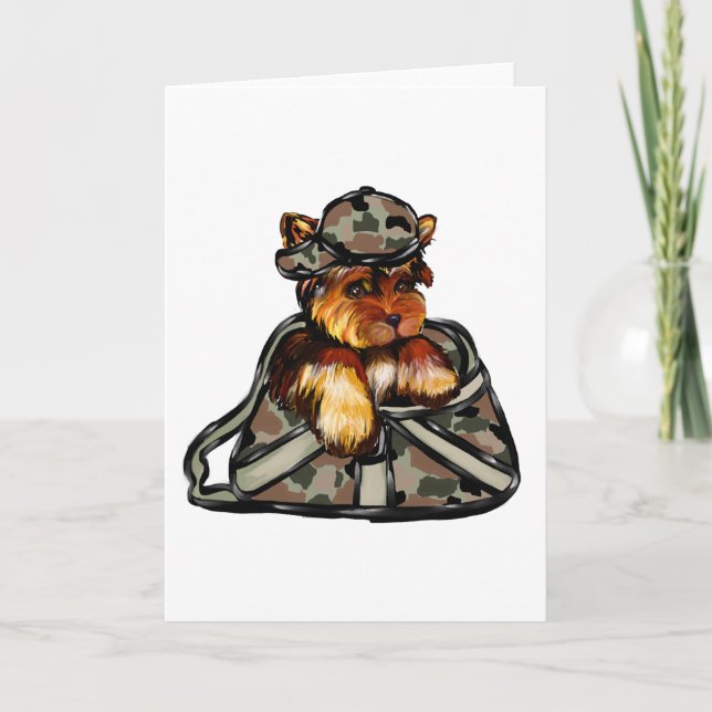TARJETA FESTIVA YORKIE POO (Anverso)