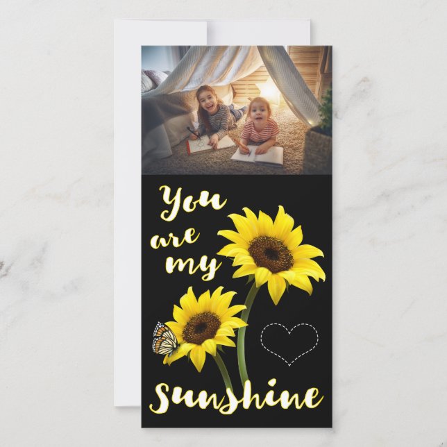 Tarjeta Festiva You are my Sunshine Photo (Anverso)