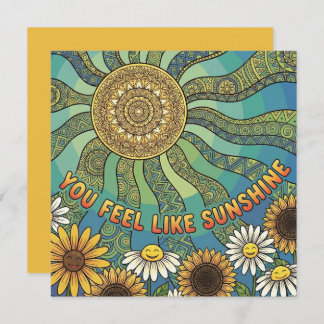 Tarjeta Festiva You Feel Like Sunshine Personalized Card