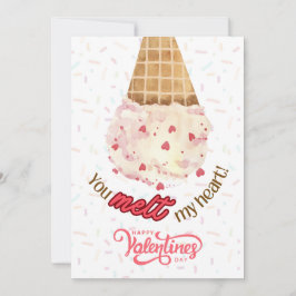 Tarjeta Festiva You Melt My Heart Valentine's Day Card