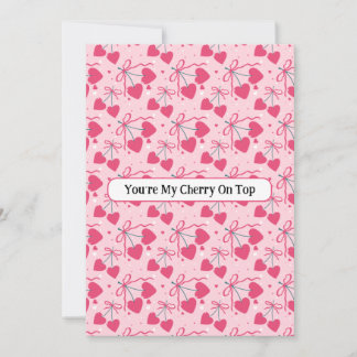 Tarjeta Festiva You’re My Cherry On Top Greeting Card | Cute Cherr