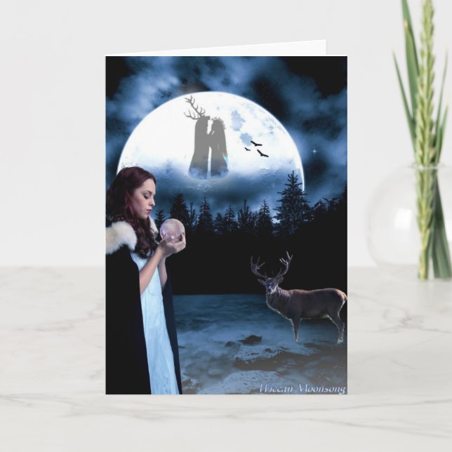 Tarjeta Festiva Yule (Anverso)