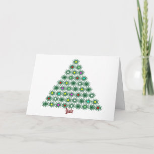Tarjeta Festiva Yule - Árbol solar