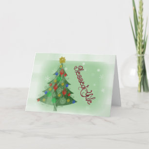 Tarjeta Festiva Yule bendecido (tarjeta del día de fiesta)