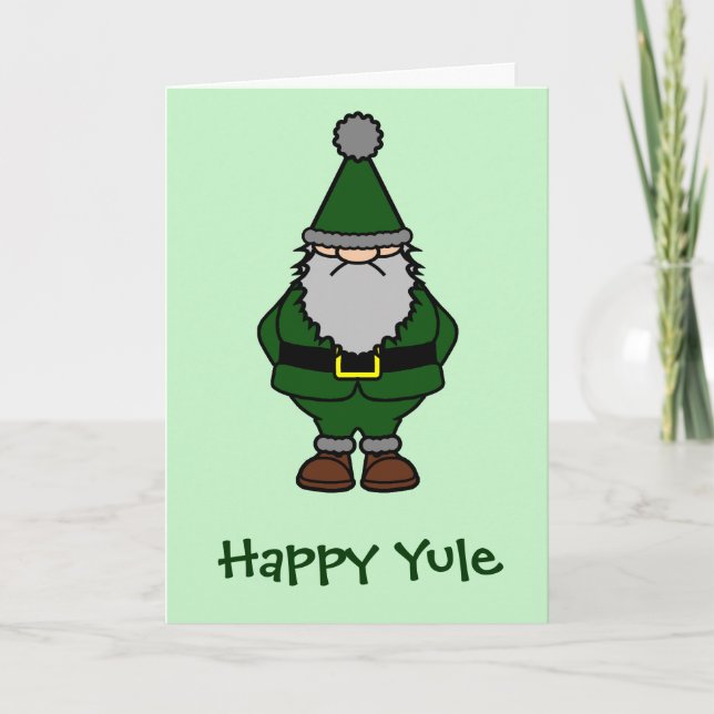 Tarjeta Festiva Yule feliz (Anverso)