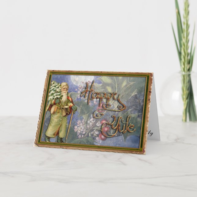 Tarjeta Festiva ¡Yule feliz! (Anverso)