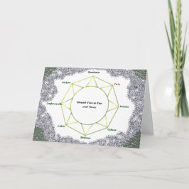 Tarjeta Festiva Yule Holiday Greeting Card