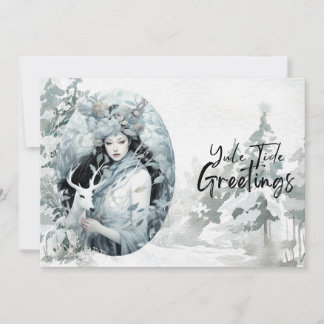 Tarjeta Festiva Yule Tide Greetings