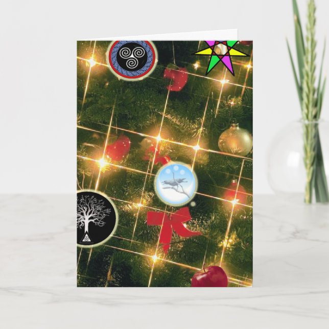 Tarjeta Festiva Yule - Yule brillante (Anverso)