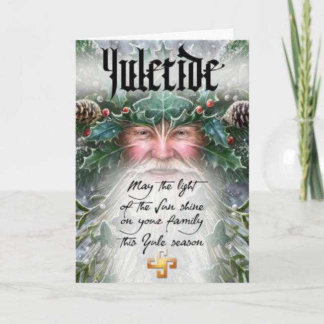 Tarjeta Festiva Yuletide (Anverso)