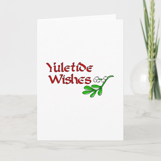 Tarjeta Festiva Yuletide Greetings (Anverso)