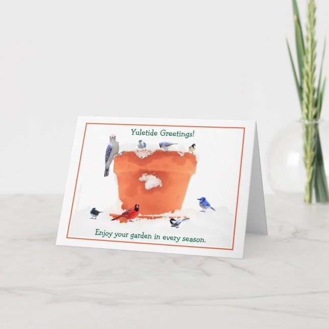 Tarjeta Festiva Yuletide Greetings-festividades/Navidades (Anverso)