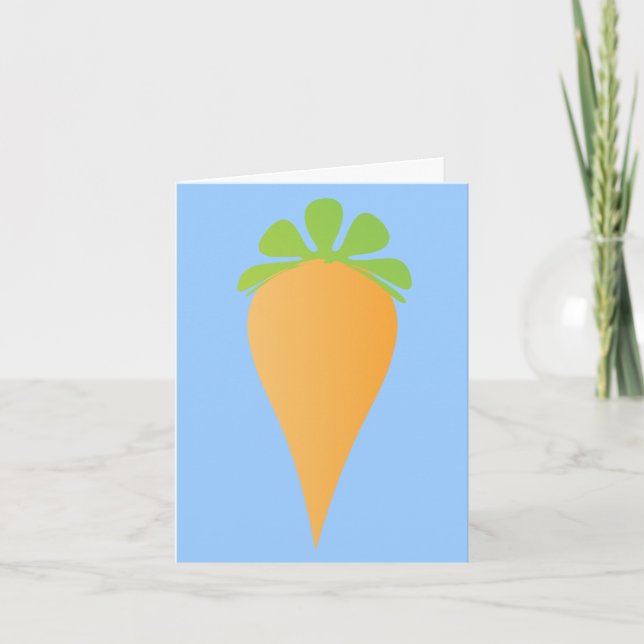 Tarjeta Festiva Zanahoria (Anverso)