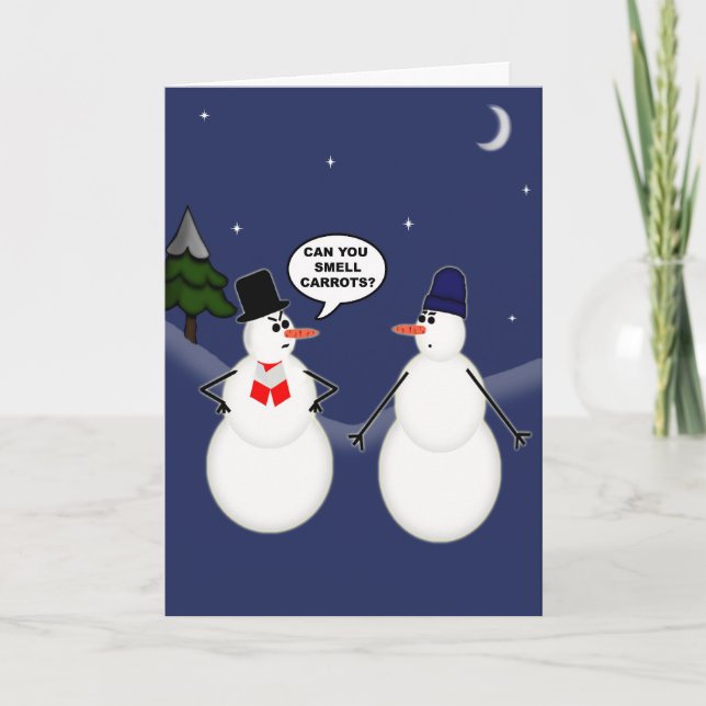 Tarjeta Festiva Zanahorias (Anverso)