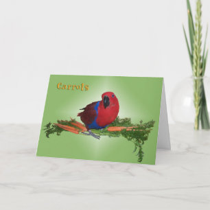 Tarjeta Festiva Zanahorias