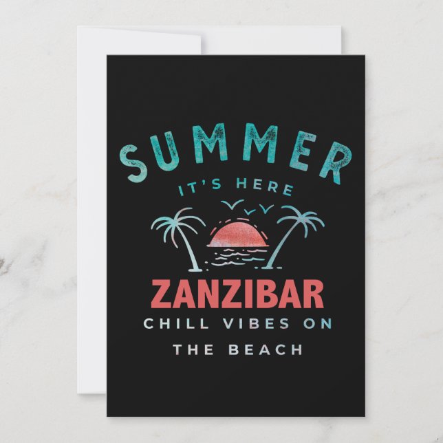 Tarjeta Festiva Zanzíbar (Anverso)