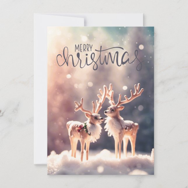 Tarjeta Festiva  "Zarte Winterfreunde" – Exklusives Design (Anverso)