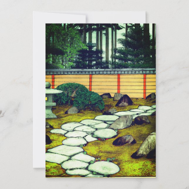 Tarjeta Festiva Zen Garden (Anverso)