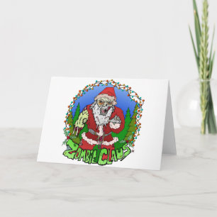 Tarjeta Festiva Zombi Claus