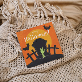 Tarjeta Festiva Zombie de Halloween