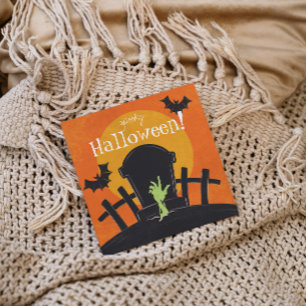 Tarjeta Festiva Zombie de Halloween