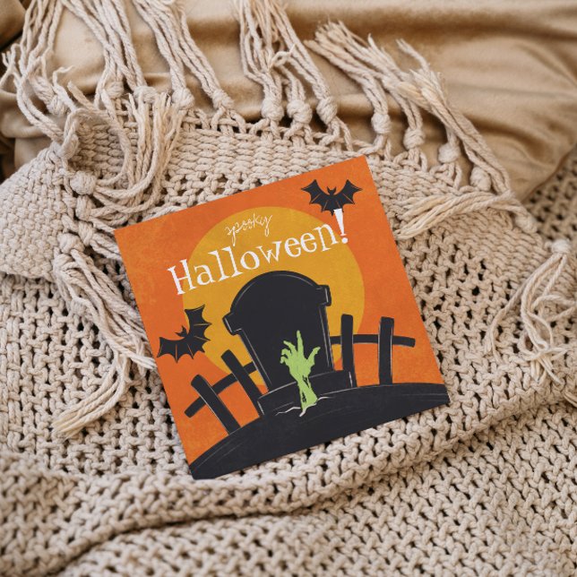 Tarjeta Festiva Zombie de Halloween (Subido por el creador)