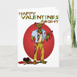 Tarjeta Festiva Zombie Valentines