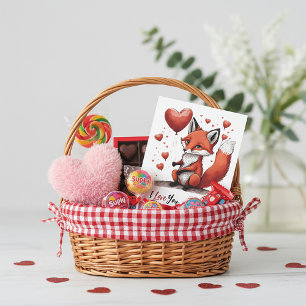Tarjeta Festiva Zorro bebé valentín personalizado