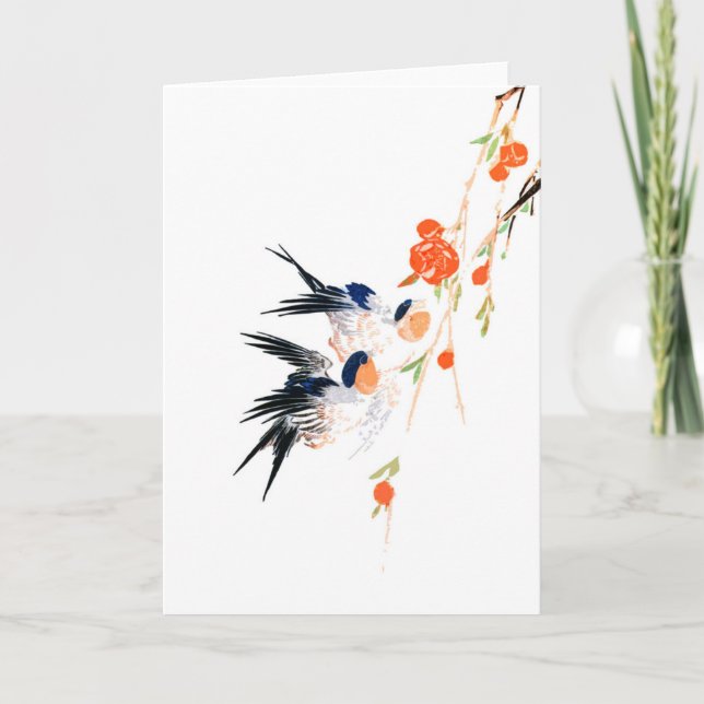 Tarjeta Festival chino de Qixi del el día de San Valentín (Anverso)