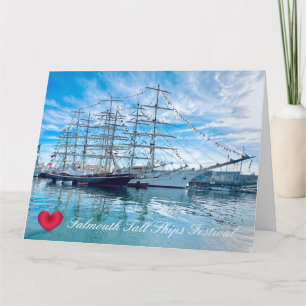 Tarjeta FESTIVAL DE GRANDES VELEROS DE FALMOUTH Cornwall F