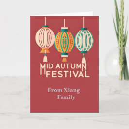 Tarjeta Festival de mediados de otoño