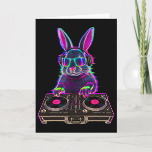 Tarjeta Festival de Música House Bunny Dj Techno Rave Edm 