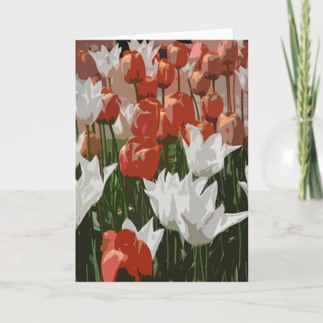 Tarjeta Festival del tulipán (Anverso)