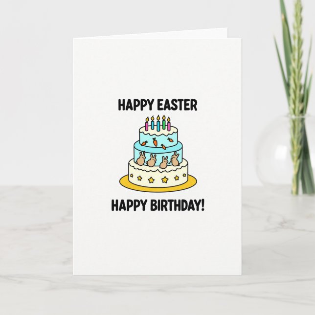 Tarjeta Festive Celebration Cake Card (Anverso)