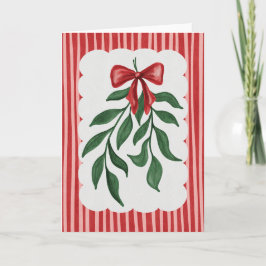 Tarjeta Festive Greenery Watercolor Holiday Card