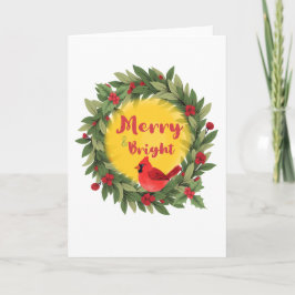 Tarjeta Festive Holiday Folded Greeting Card