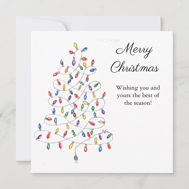 Tarjeta Festive Lights (Anverso)