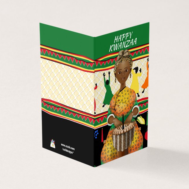 Tarjeta Festividad afroamericana de Kwanzaa (Exterior)
