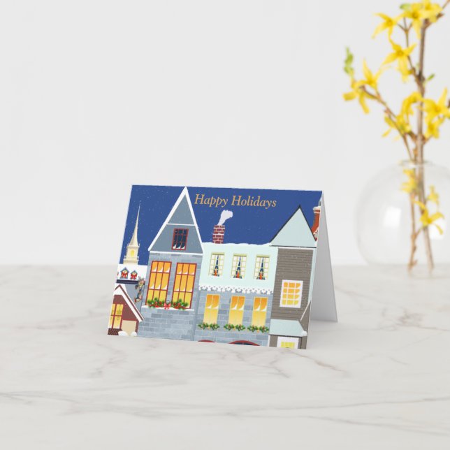 Tarjeta Festividad al estilo de arte folclórico personaliz (flor amarilla)