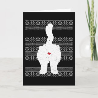 Tarjeta Festividad de gato con Navidades feos