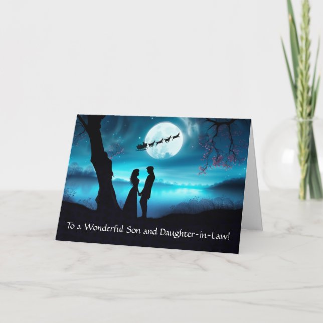 Tarjeta Festividad de hijo e hija en Navidades de Derecho (Anverso)