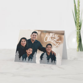 Tarjeta Festividad de la familia navideña de Merry