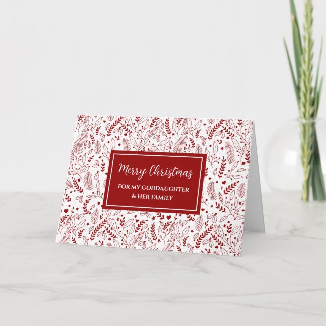 Tarjeta Festividad de la Madrina de la Flora Roja y Feliz  (Anverso)